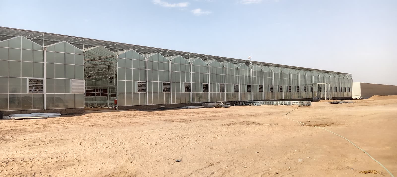 The greenhouses the system powers